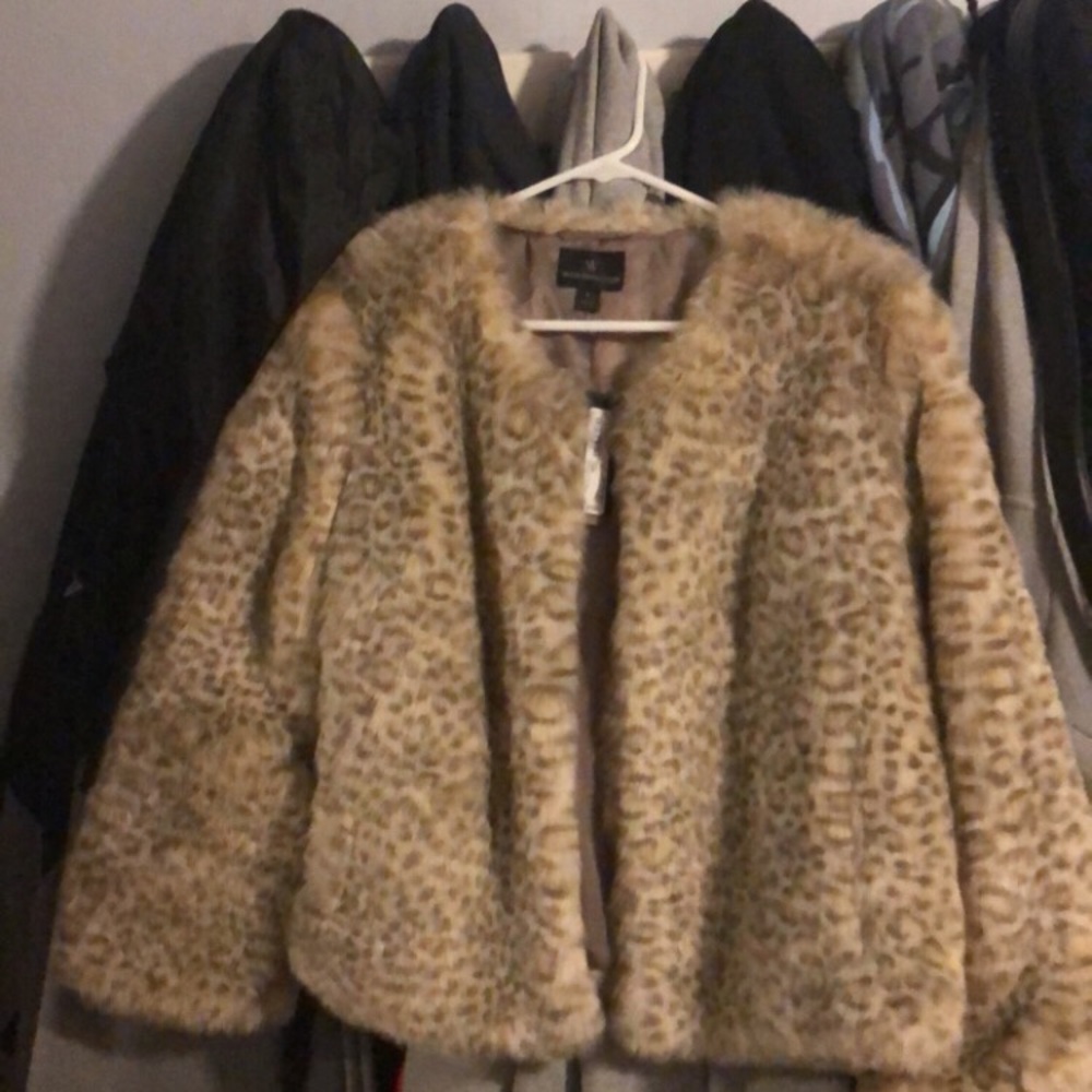 Leopard fur jacket